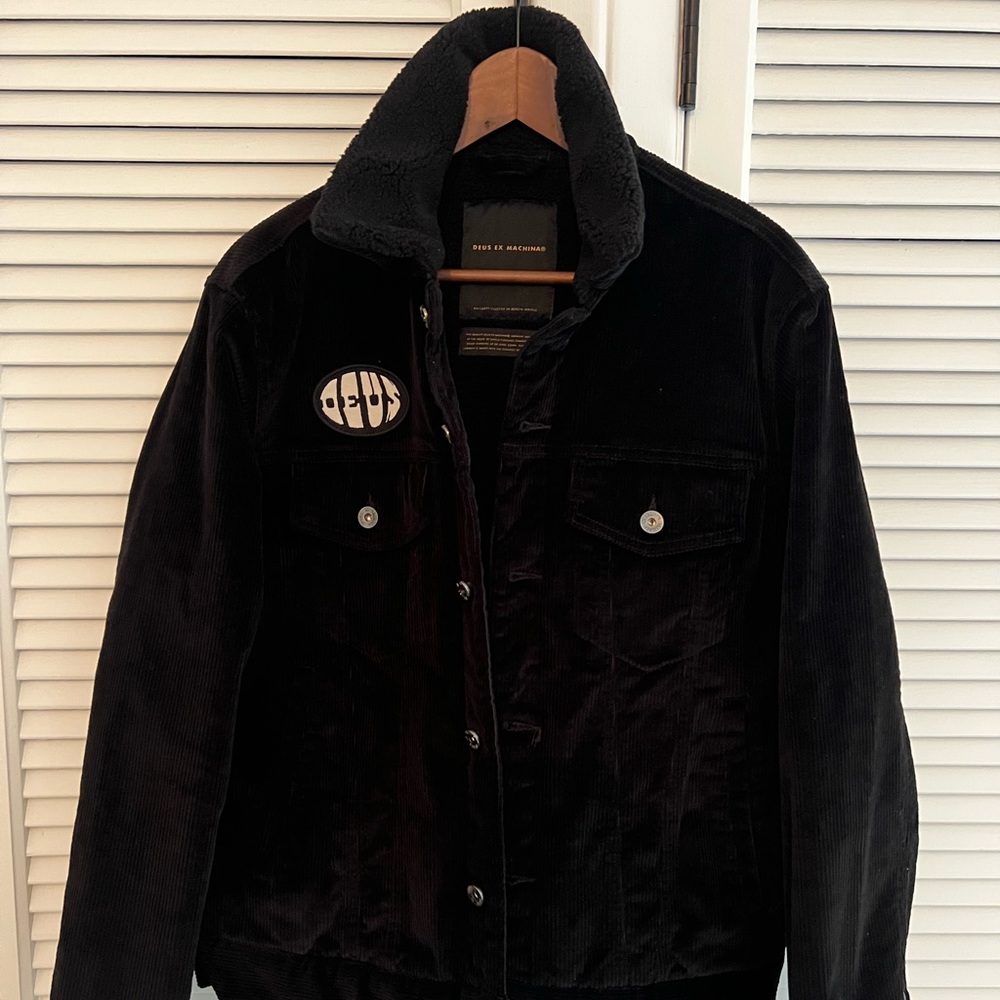 Deus Ex Machina Corduroy Fleece Lined Bomber Jacket